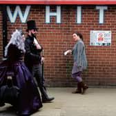 Gothic Weekend in Whitby, where the town's football supporters are mourning the premature end of the season. Picture: Ian Forsyth/Getty Images