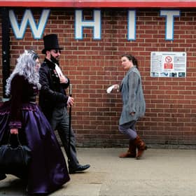Gothic Weekend in Whitby, where the town's football supporters are mourning the premature end of the season. Picture: Ian Forsyth/Getty Images