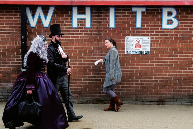 Gothic Weekend in Whitby, where the town's football supporters are mourning the premature end of the season. Picture: Ian Forsyth/Getty Images