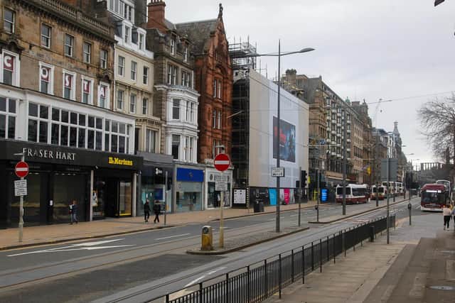 Businesses and shops are closed and people are 'staying at home'.