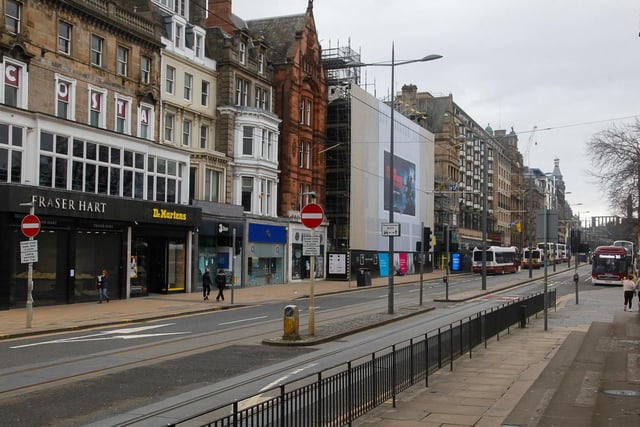 Businesses and shops are closed and people are 'staying at home'.