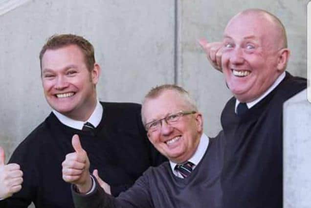 St Mirren’s team of “doorknobs”, from left, Anton McIver, Norrie McIntosh and Stewart McIntosh.