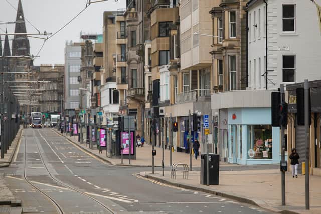 Princes St during coronavirus lockdown