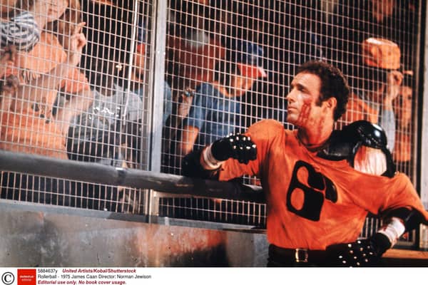 Could football take on a ‘Rollerball’ mindset and force players back on to the pitch before  empty stands? Picture: United Artists/Kobal/Shutterstock