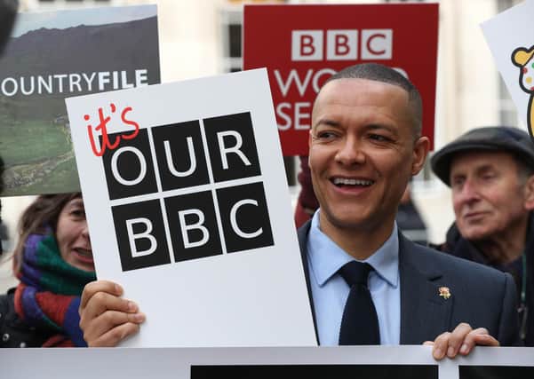 Labour’s Clive Lewis outside the BBC New Broadcasting House in London, during the launch of the ‘It’s Our BBC’ campaign to defend the broadcaster (Picture: Jonathan Brady/PA Wire)