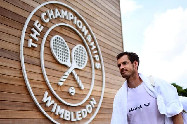 Andy Murray played doubles at Wimbledon last year and had hoped to played singles this year before the decision was taken to cancel the tournament. Picture: Victoria Jones/PA Wire