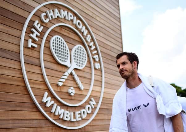 Andy Murray played doubles at Wimbledon last year and had hoped to played singles this year before the decision was taken to cancel the tournament. Picture: Victoria Jones/PA Wire