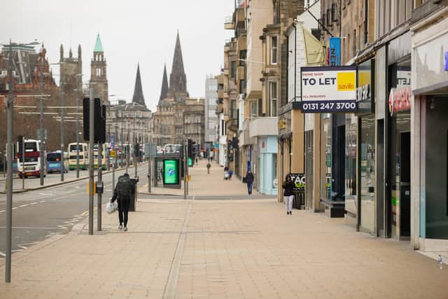 Empty streets as people stay at home, including many who ill need to depend on the government’s package of measures to protect jobs and incomes. Picture; Scott Louden