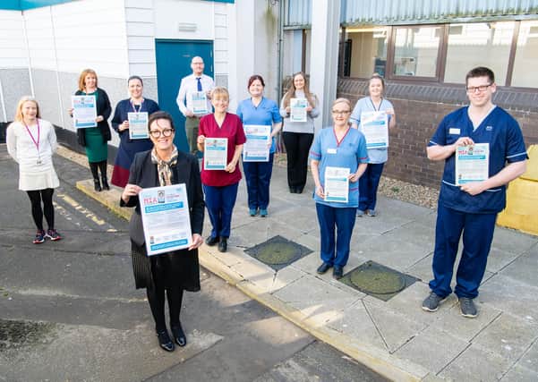 The majority of NHS staff, like a new minor injuries team set up to provide help via a video call by NHS Lothian, are women (Picture: Ian Georgeson)