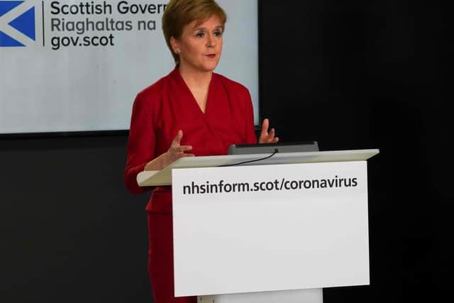 At a briefing in Edinburgh, First Minister Nicola Sturgeon said she had eventually accepted Dr Calderwood could not continue in her role as chief medical officer