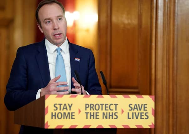 Health Secretary Matt Hancock has recently recovered from coronavirus (Picture: Pippa Fowles/Crown Copyright/10 Downing Street/PA Wire)