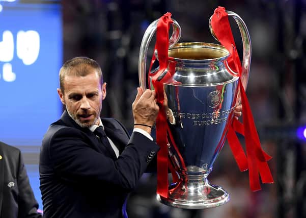 Aided by their Champions League riches, Aleksander Ceferin and his Uefa colleagues must help struggling clubs. Picture: Getty.