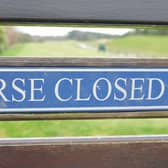 Course closed in Grangemouth. Picture: Michael Gillen