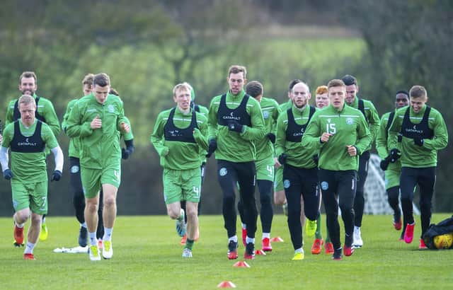 Hibs players have agreed to a 20-50 per cent wage deferral but, in the long-term, they will not be left out of pocket. Picture: Bill Murray/SNS Group