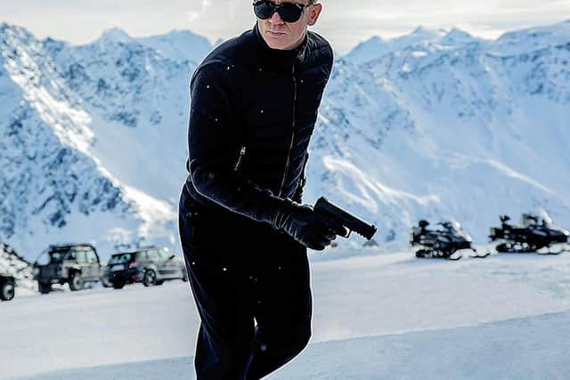 Daniel Craig as Bond in Spectre, filmed in the Austrian Tyrol