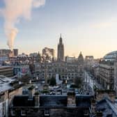 Penthouse view of the city centre from Native Glasgow