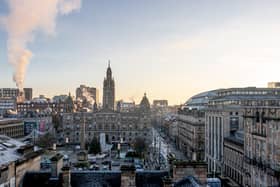 Penthouse view of the city centre from Native Glasgow