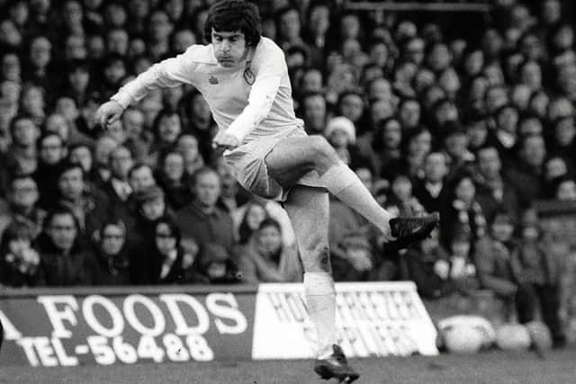 Peter Lorimer was renowned for his long-range goals and appeared to have TNT in his boots. Picture: Colorsport/Shutterstock