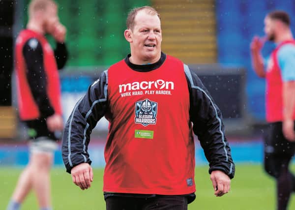 Glasgow Warriors prop Petrus du Plessis is a qualified respiratory physiotherapist. Picture: Ross MacDonald / SNS