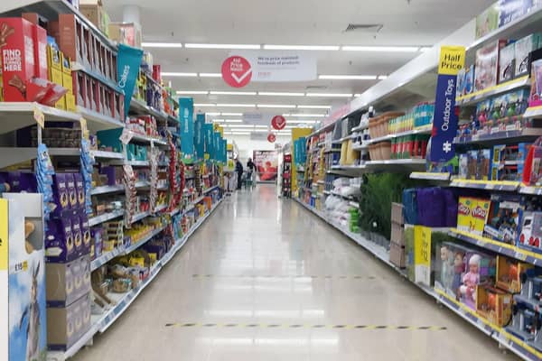 Supermarkets across the country have brought in social distancing measures for customers. Picture: Michael Gillen