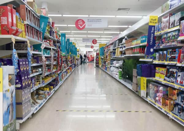 Supermarkets across the country have brought in social distancing measures for customers. Picture: Michael Gillen