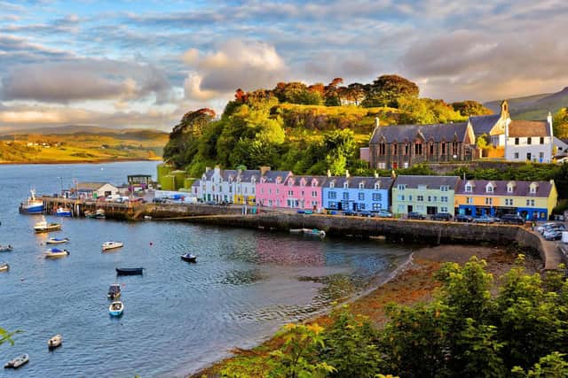 Portree on the Isle of Skye where the Home Farm facility is based