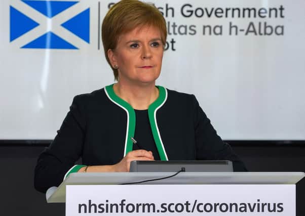 Nicola Sturgeon has warned of a long-lasting "mental health legacy" of the coronavirus outbreak (Picture: Scottish Government/AFP via Getty Images)