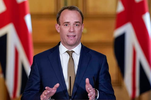 Foreign Secretary Dominic Raab insisted the scale of the outbreak depended on each nation’s individual circumstances. Picture: Getty