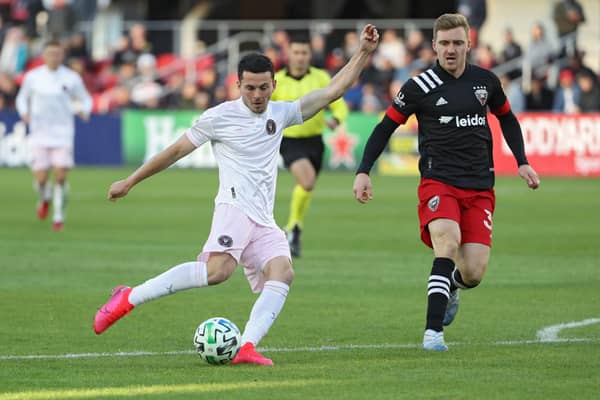 Lewis Morgan in action for Inter Miami against DC United. Picture: Patrick Smith/Getty Images