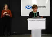 Nicola Sturgeon said she was aware the impact school closures were having on pupils