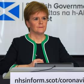 Nicola Sturgeon has warned it is still too early to lift the lockdown restrictions (Picture: Scottish Government/AFP via Getty Images)