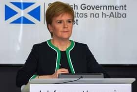 Nicola Sturgeon has warned it is still too early to lift the lockdown restrictions (Picture: Scottish Government/AFP via Getty Images)