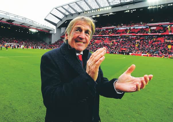 Kenny Dalglish has tested positive for coronavirus but is showing no symptoms. Picture: Liverpool FC via Getty Images)