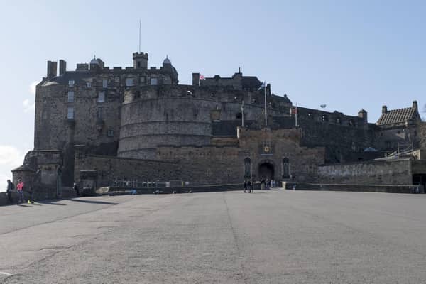 Edinburgh Castle Esplanade is almost deserted amid the lockdown (Picture: Ian Rutherford)