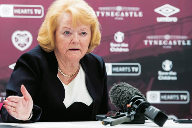 Ann Budge has revealed Hearts' proposal for a 'temporary readjustment of the leagues'. Picture: SNS.