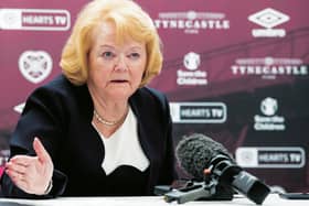 Ann Budge has revealed Hearts' proposal for a 'temporary readjustment of the leagues'. Picture: SNS.