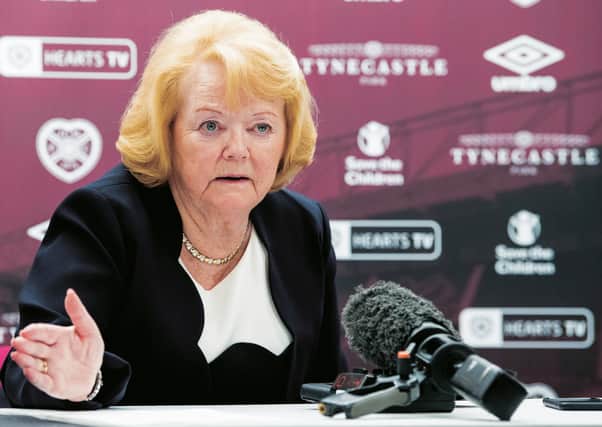 Ann Budge has revealed Hearts' proposal for a 'temporary readjustment of the leagues'. Picture: SNS.