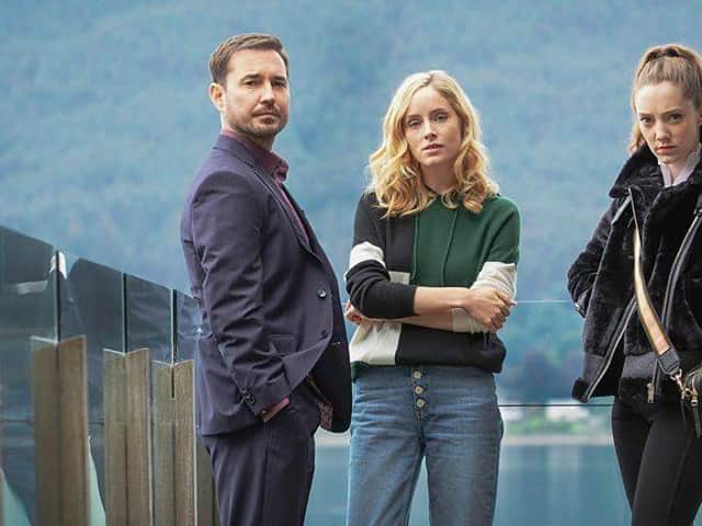 Martin Compston, Sophie Rundle and Mirren Mack play Dan, Emily and Kaya in The Nest.