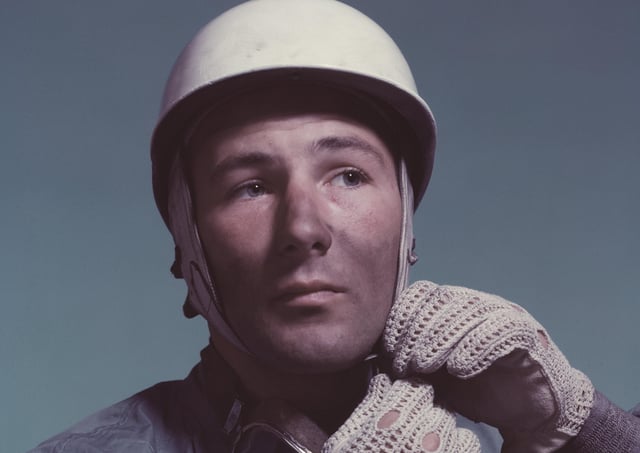 A portrait of Sir Stirling Moss taken around 1955 (Picture: John Piercy/Hulton Archive/Getty Images)