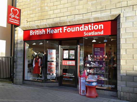 British Heart Foundation Shop, Shopping Precinct, Penicuik.