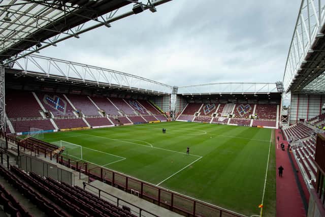 No football at Tynecastle during lockdown, but Hearts have asked their season ticket holders to renew for next season.Picture: SNS.