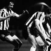 Doug Somner is congratulated by Jimmy Bone and Billy Stark after scoring for St Mirren in the Anglo-Scottish Cup final at Love Street 40 years ago.