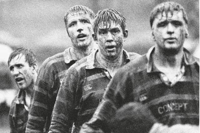 Doddie Weir and Carl Hogg are among the familiar faces as Melrose face Selkirk in 1993.