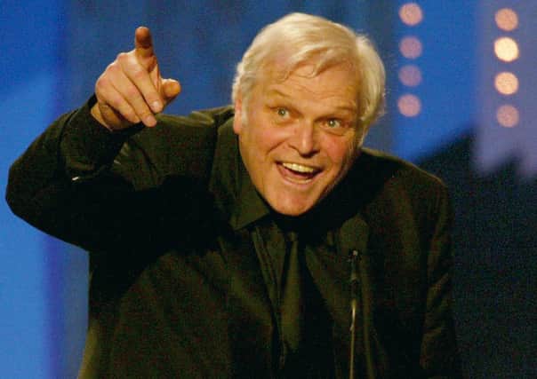 Brian Dennehy accepts the Best Leading Actor In a Play prize for Long Day’s Journey Into Night at the Tony Awards in 2003 (Picture: Frank Micelotta/Getty Images)