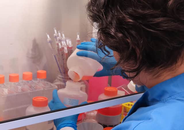 A researcher at the University of Oxford works to develop a vaccine that could prevent people from getting Covid-19 (Picture: Sean Elias/PA)