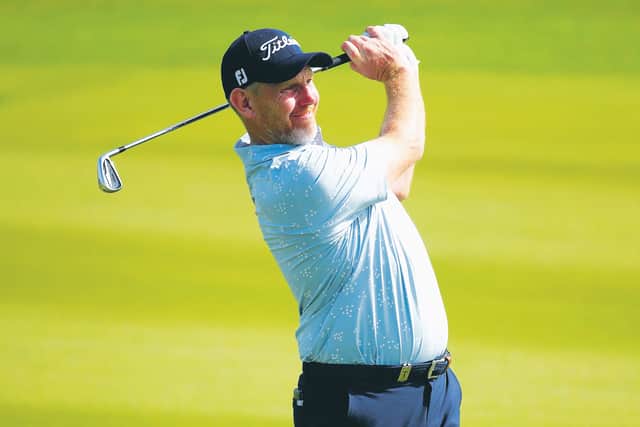 Scotland's golfers, including Stephen Gallacher, who represents Bounce Sport, is idle because of the coronavirus pandemic. Picture: Warren Little/Getty Images