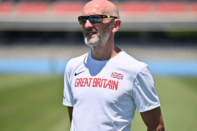 Neil Black, who has died aged 60, coached Sir Mo Farah for six years during which the runner won four Olympic gold medals. Picture: AFP/Getty.