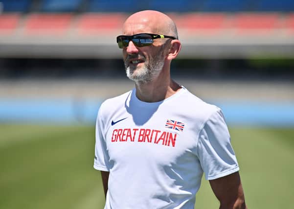 Neil Black, who has died aged 60, coached Sir Mo Farah for six years during which the runner won four Olympic gold medals. Picture: AFP/Getty.