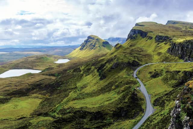 The spectacular Quiraing, a stunning landscape often used as film and TV locations