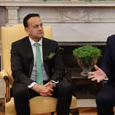 U.S. President Donald Trump (R) with Irish Prime Minister Leo Varadkar. Picture: Chip Somodevilla/Getty Images